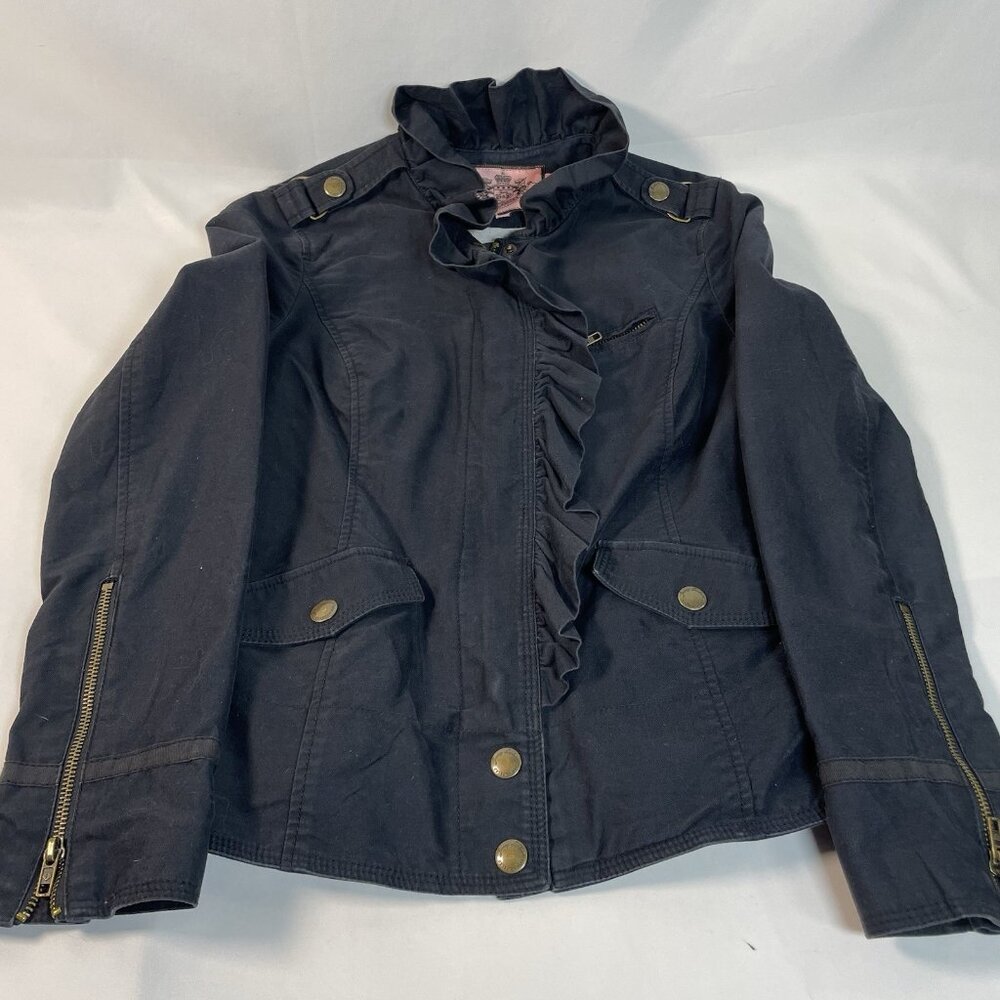 Juicy Couture Ruffle-Trim Utility Jacket – Size S
